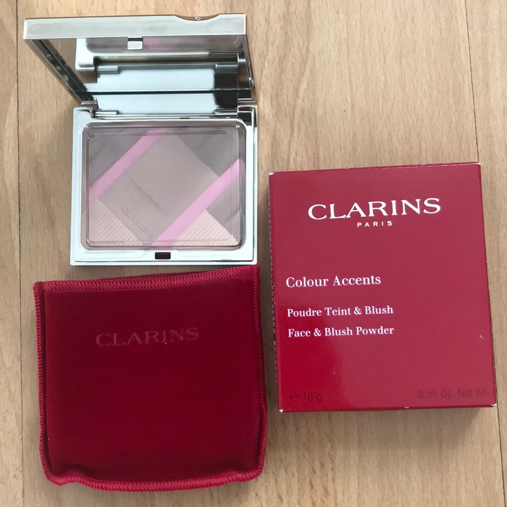 New! Clarins Coulour Accents Face & Blush Powder